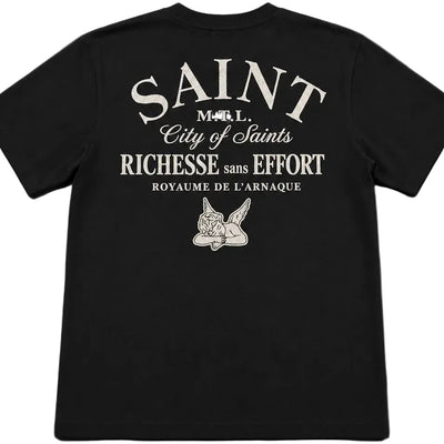 Black Tee - Saint logo COS
