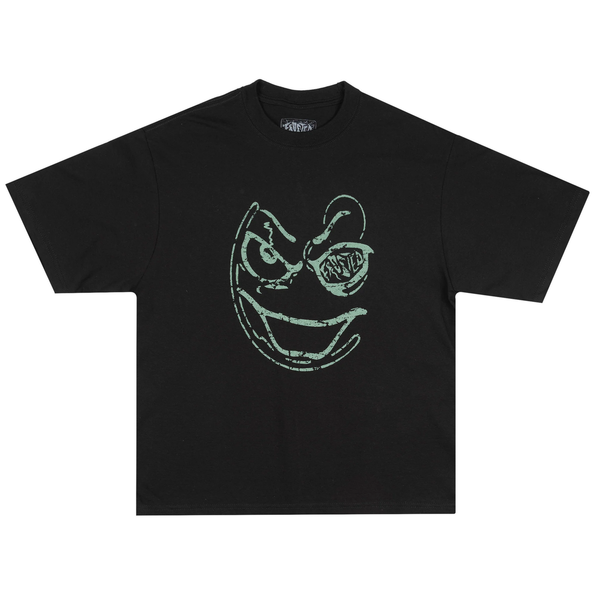 Frosted - Smiley Boxy T-Shirt Black