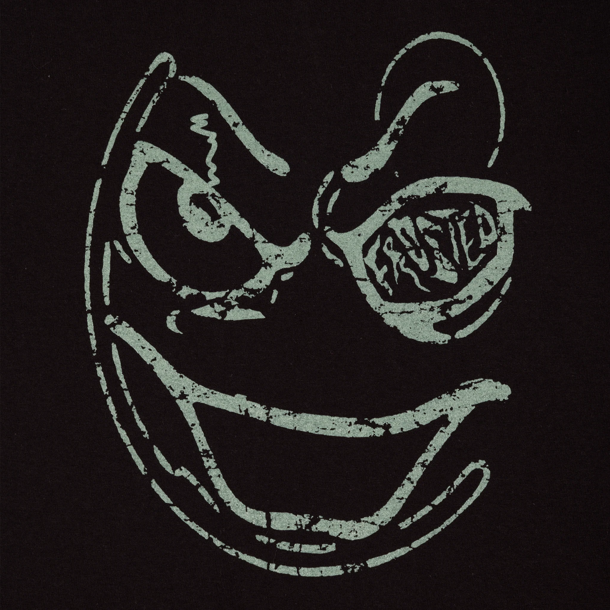 Frosted - Smiley Boxy T-Shirt Black