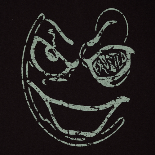 Frosted - Smiley Boxy T-Shirt Black
