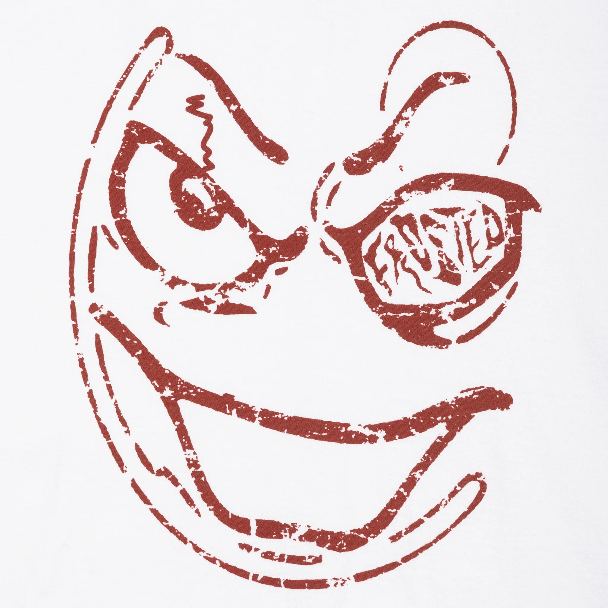 Frosted - Smiley Boxy T-Shirt White