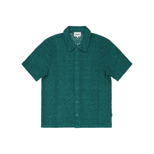 Lace Shirt - Teal Green