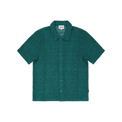 Lace Shirt - Teal Green
