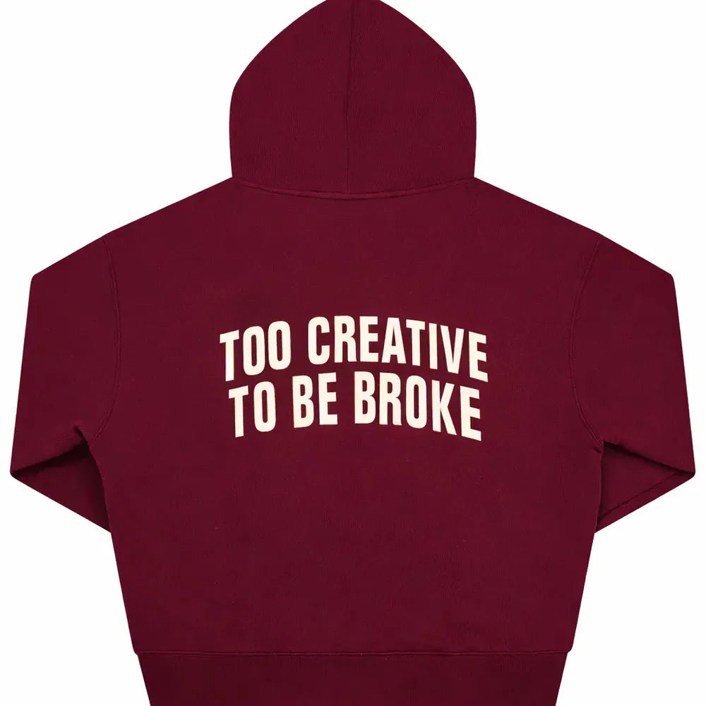 "Riche Et En Santé" Zip-up - Red