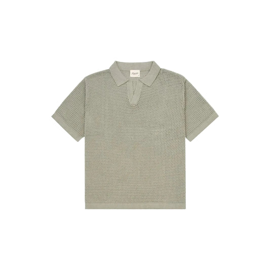Knit Beach Polo - Jade