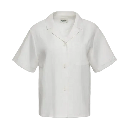 Lace Linen Shirt - Ivory