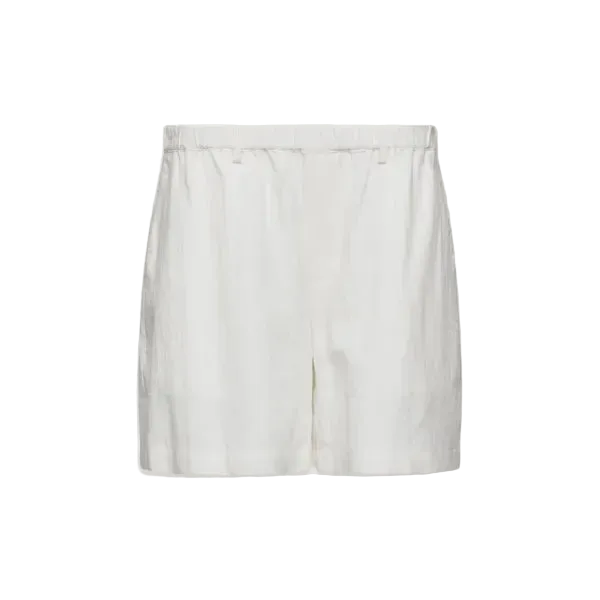 Lace Linen Shorts - Ivory