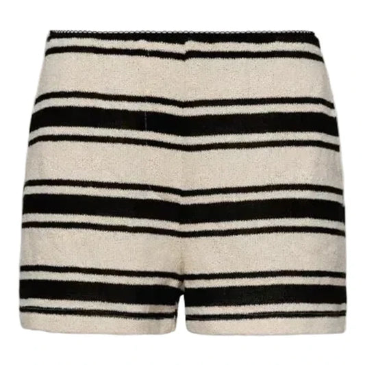 Riviera Stripe Shorts - Cream/Black