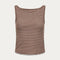 Sienna Stripe Top - Gradient Brown