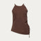 Terri Linen Halter - Cocoa Powder