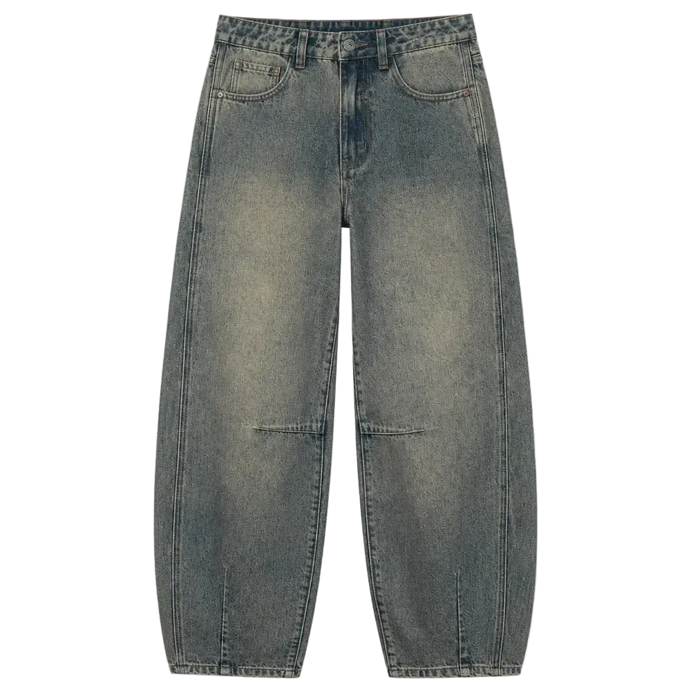 Jacqueline Barrel Leg - Dark Rinse