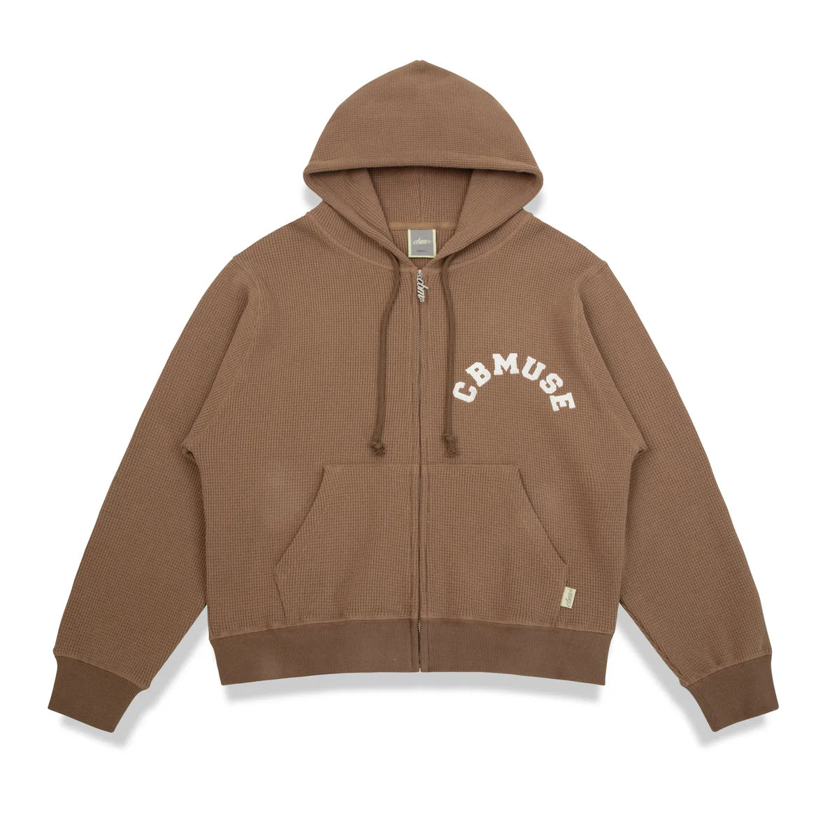 Waffle Zip Up - Caramel