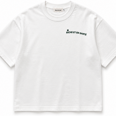 Tee - White Card / Green Riche et en sante