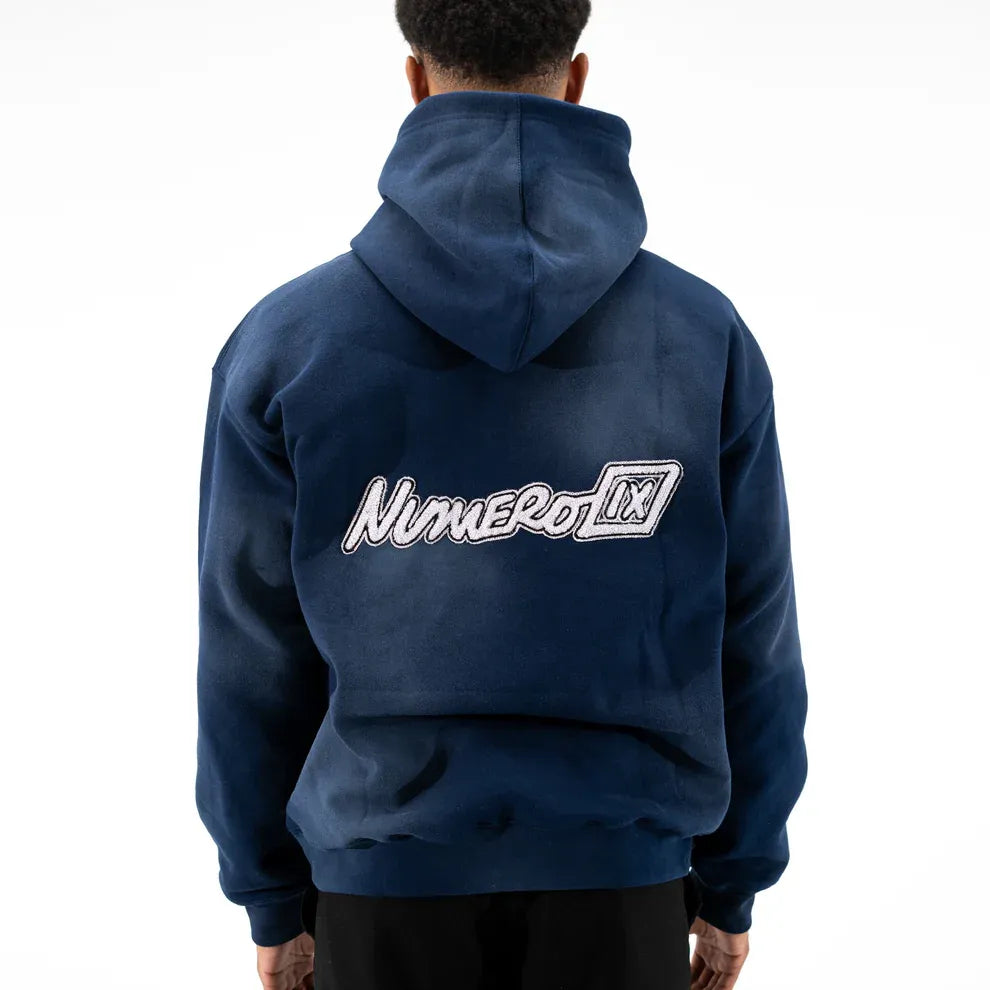 NUMERO IX - Blue Hoodie Signature