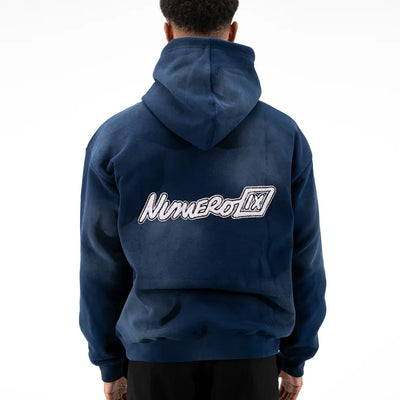NUMERO IX - Blue Hoodie Signature