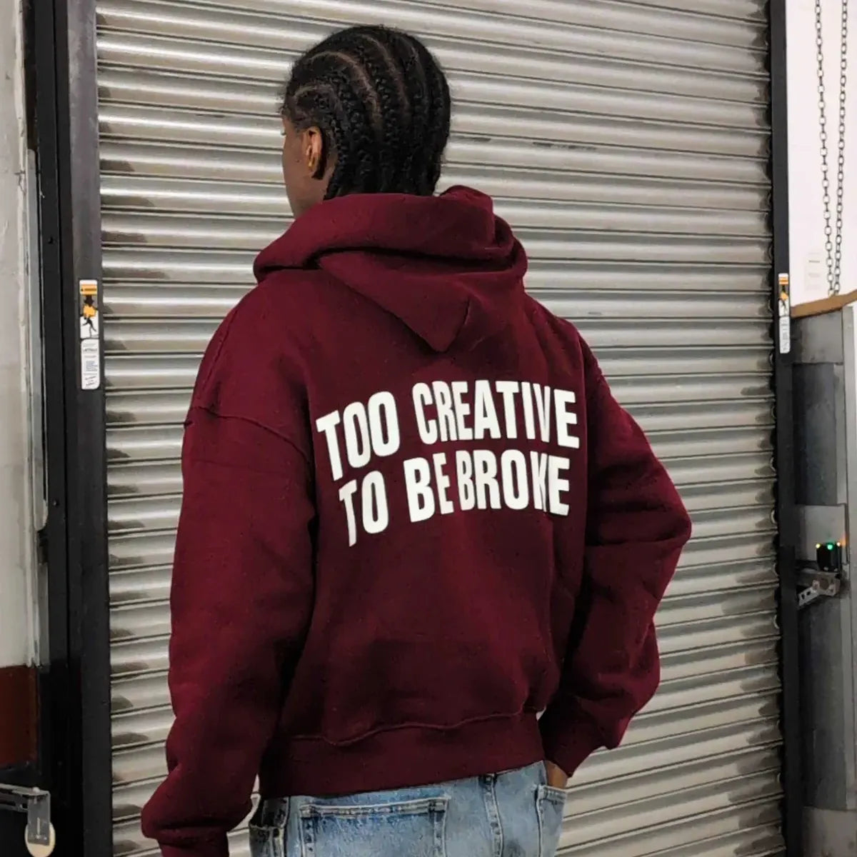 "Riche Et En Santé" Zip-up - Red