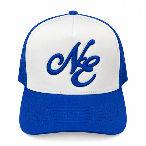 NE - Hat / Cap - White & Blue