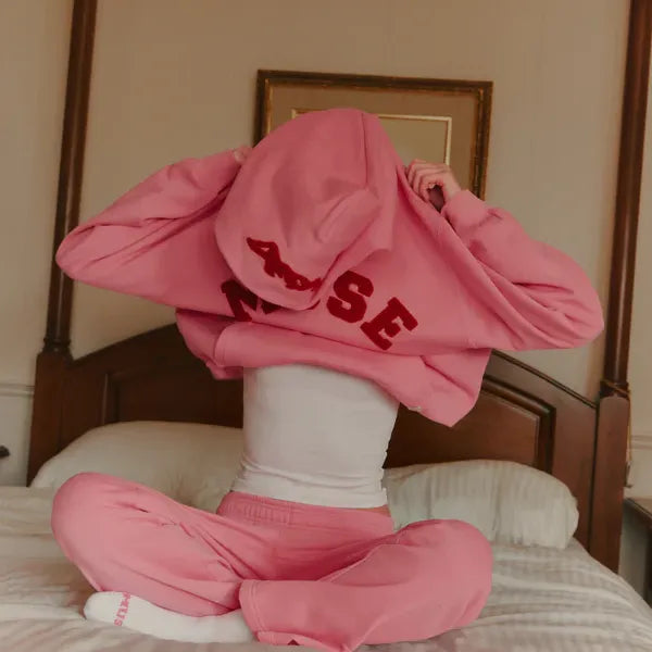 Heavyweight Chenille Hoodie - Blush