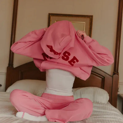 Heavyweight Chenille Hoodie - Blush