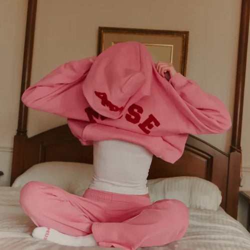 Heavyweight Chenille Hoodie - Blush