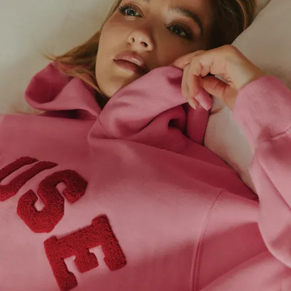 Heavyweight Chenille Hoodie - Blush