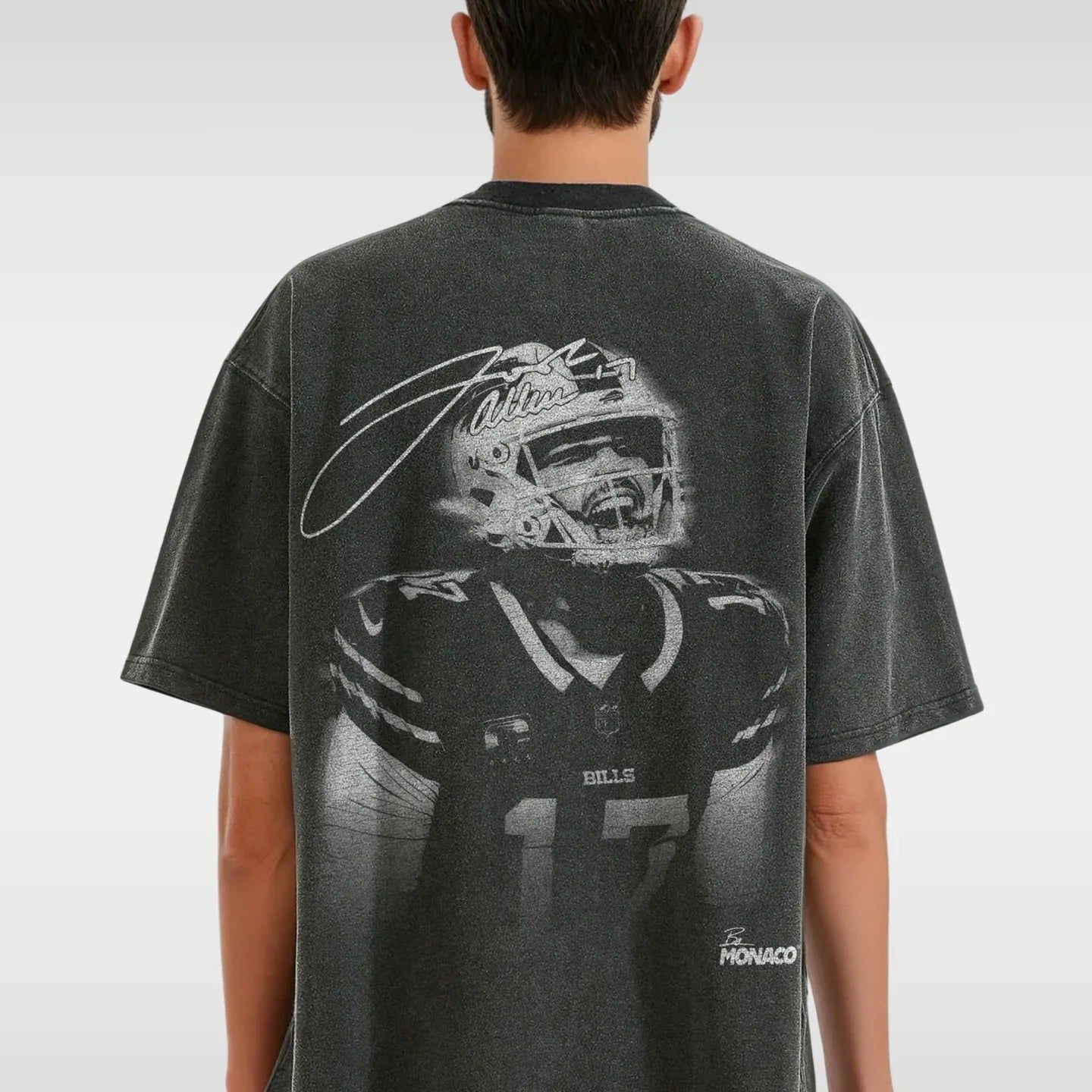 JOSH ALLEN BLUR TEE - FADED BLACK