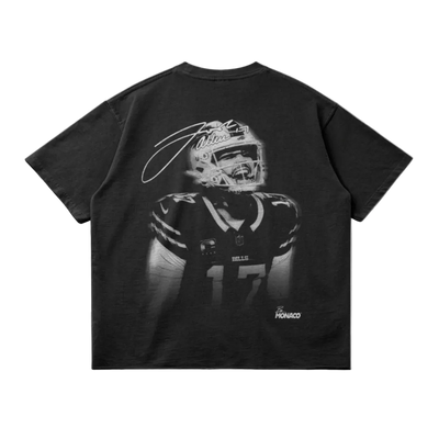 JOSH ALLEN BLUR TEE - FADED BLACK