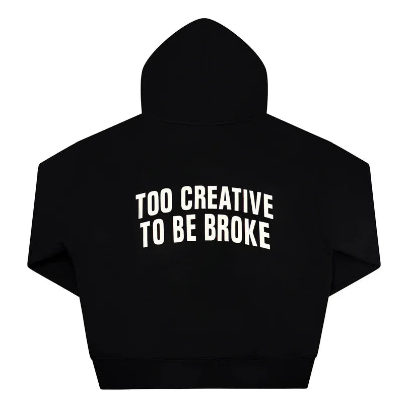 "Riche Et En Santé" Hoodie - Black