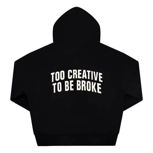 "Riche Et En Santé" Hoodie - Black