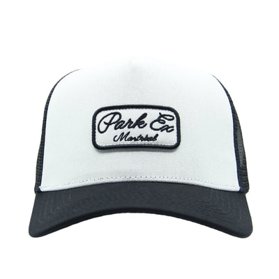 MEK Trucker Cap With Mesh - White/Black Park Ex