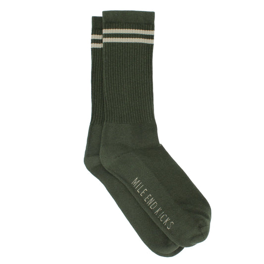 MEK Striped Sock - Jacquard Logo