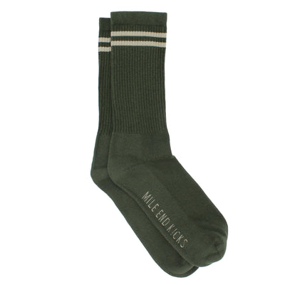 MEK Striped Sock - Jacquard Logo