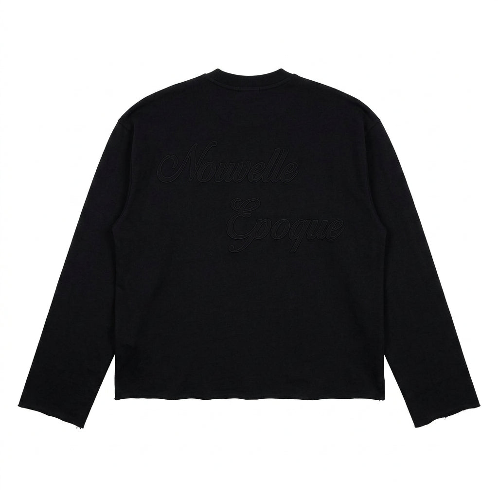 Nouvelle Époque Longsleeve Black - back flat lay