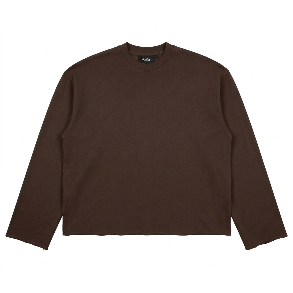 Nouvelle Époque Longsleeve Brown - front flat lay