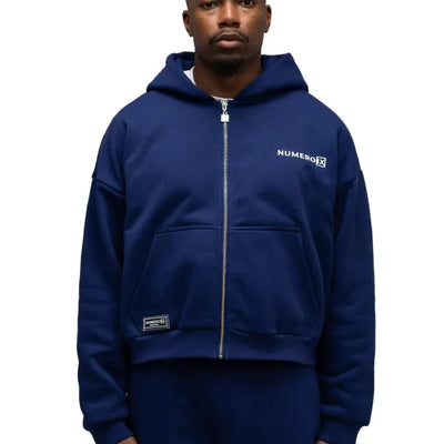NUMERO IX - Azul Zip Hoodie