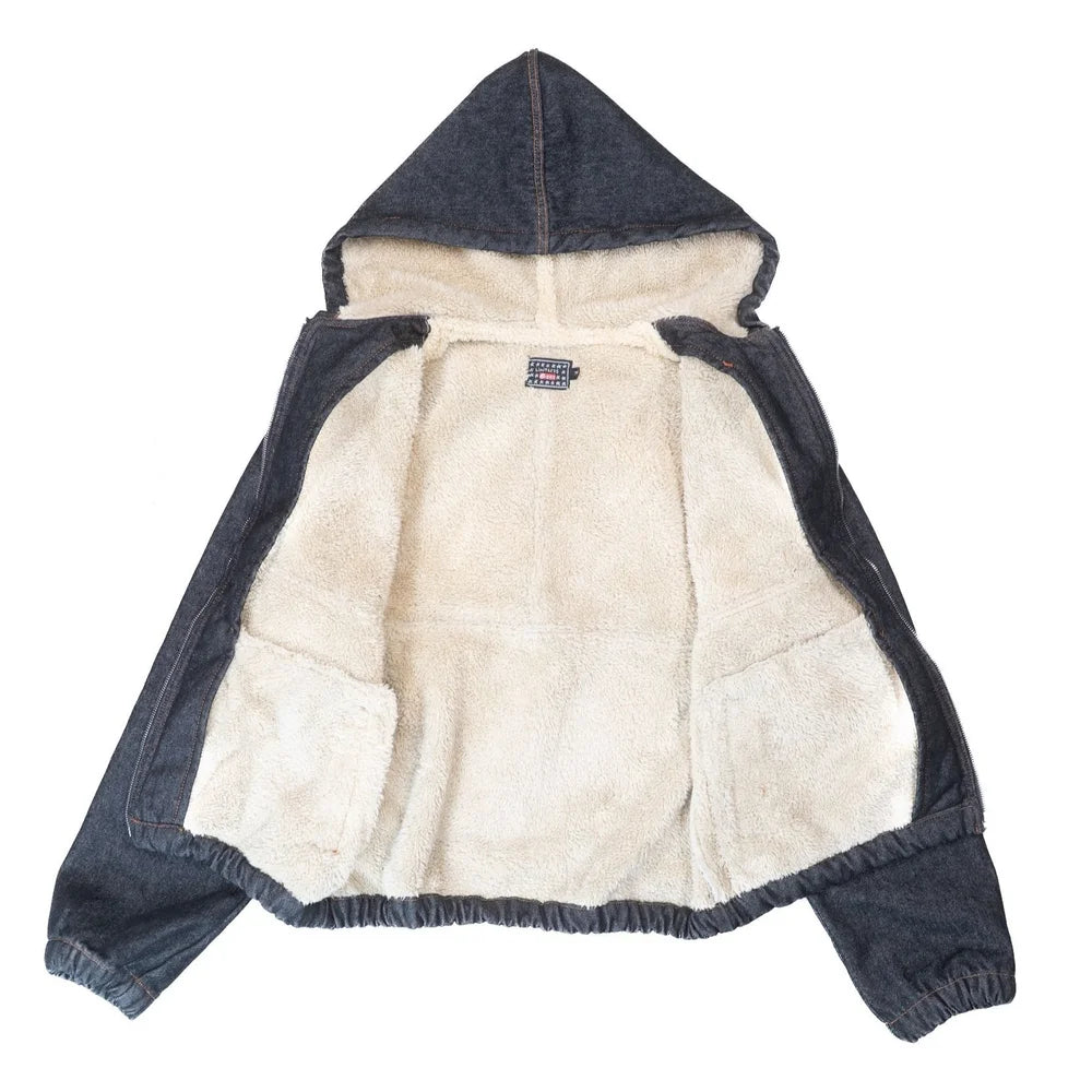 Veste en jean délavé foncé - Gonepants