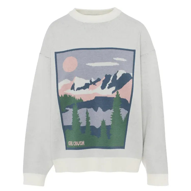 Pull En Tricot - Bord Du Lac - Blanc