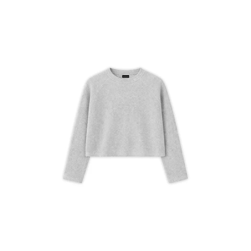 ABB - Waffle Long Sleeve - Light Gray