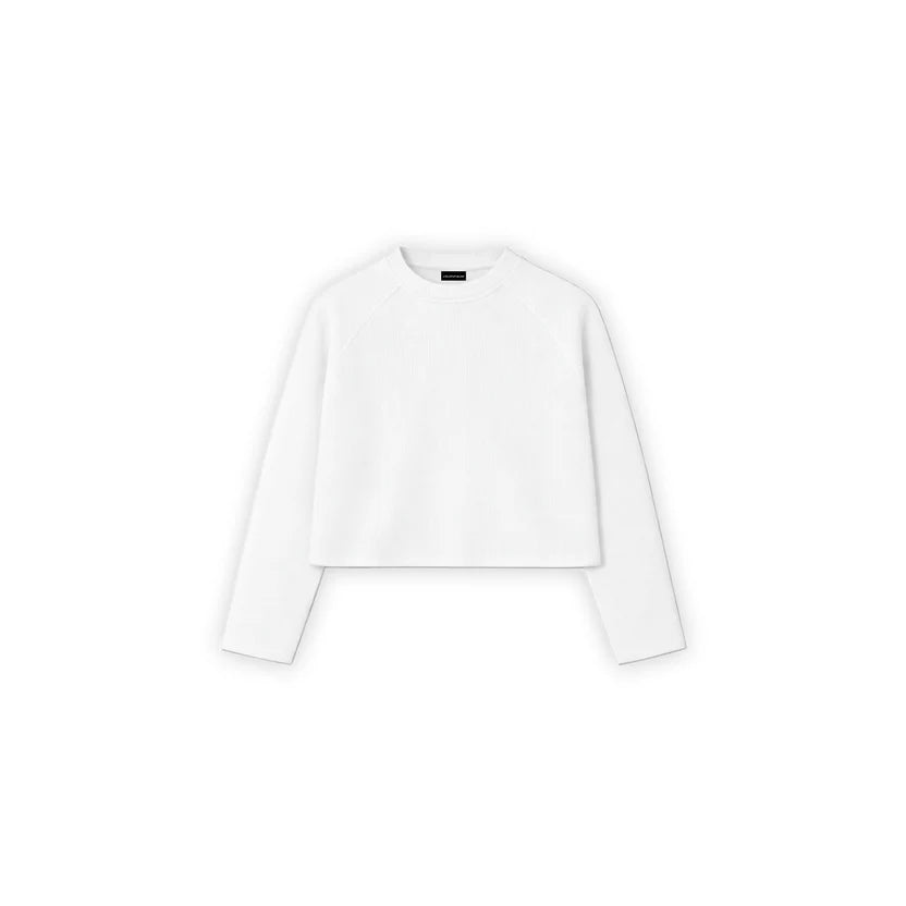 ABB - Waffle Long Sleeve - White