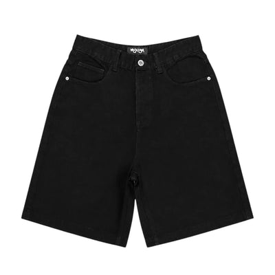 NYXYN - BAGGY DENIM JORTS - BLACK