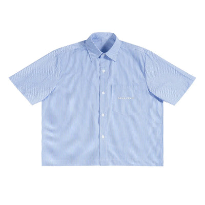 NYXYN - BOXY SCRIPT SHIRT - BLUE