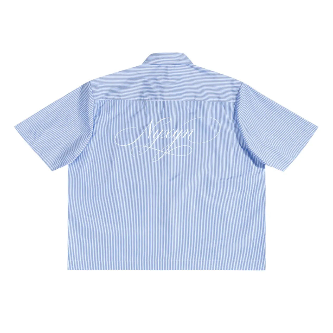 NYXYN - BOXY SCRIPT SHIRT - BLUE