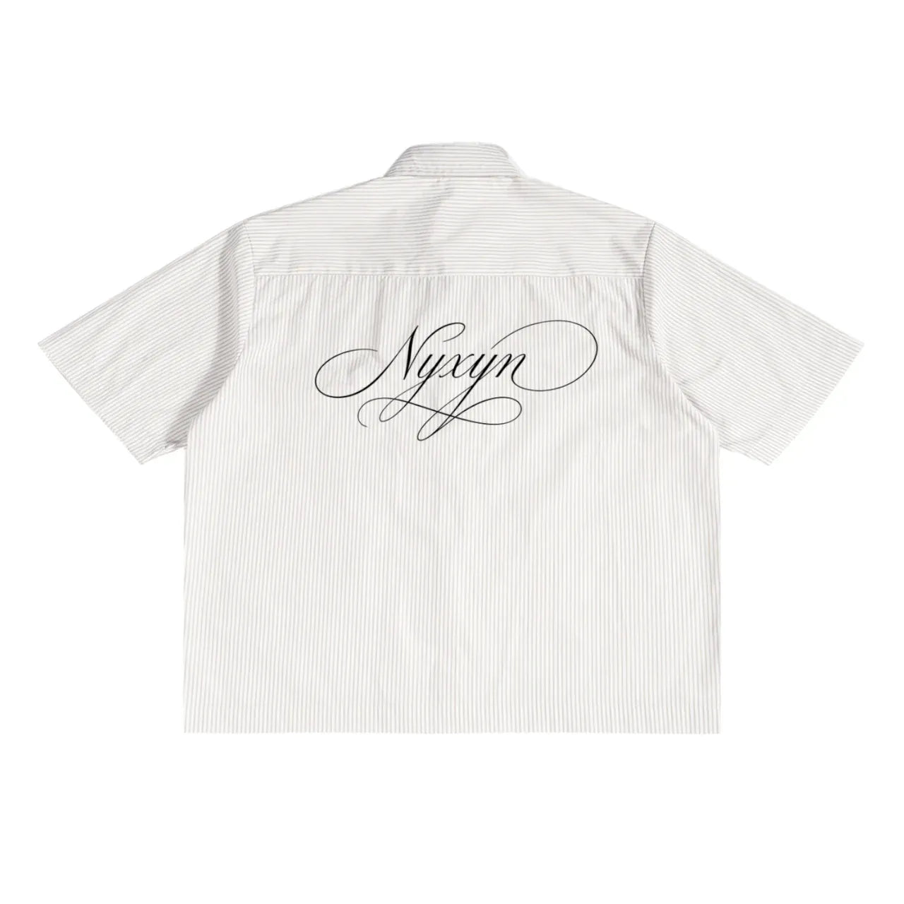 NYXYN - BOXY SCRIPT SHIRT - WHITE