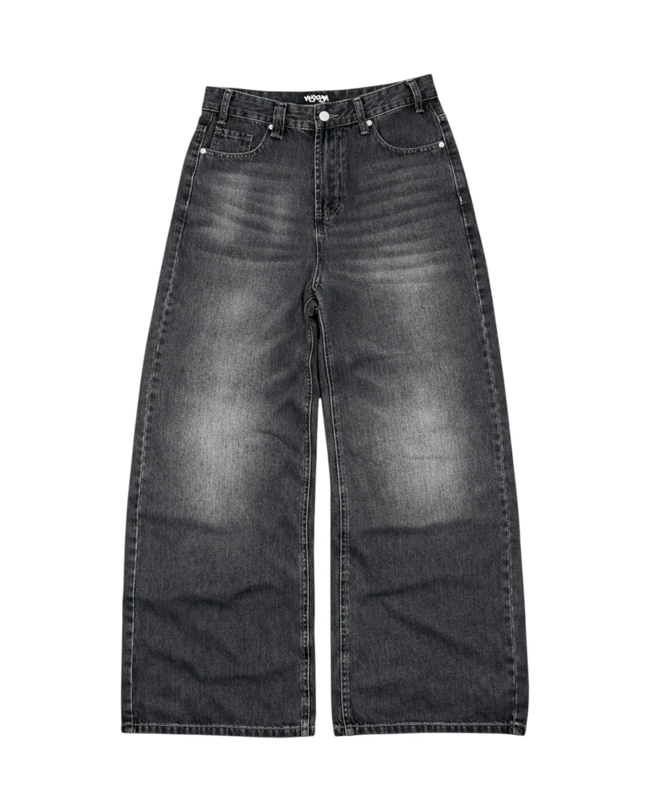 NYXYN - BAGGY WASHED JEANS - BLACK