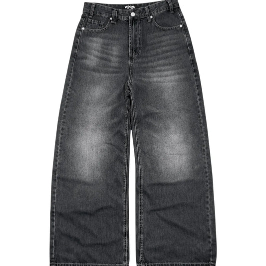 NYXYN - BAGGY WASHED JEANS - BLACK
