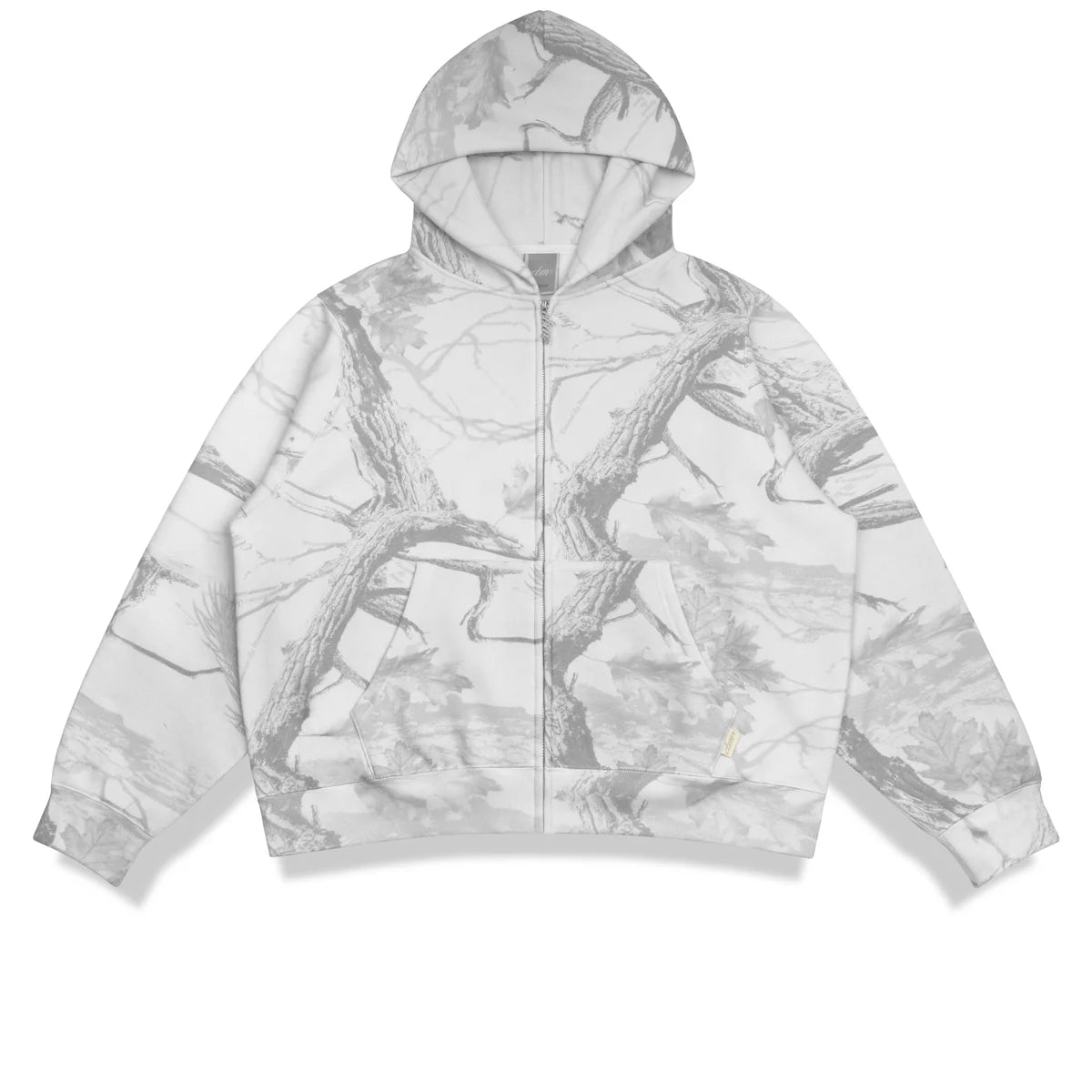 Heavyweight Camo Zip-Up - White Edition